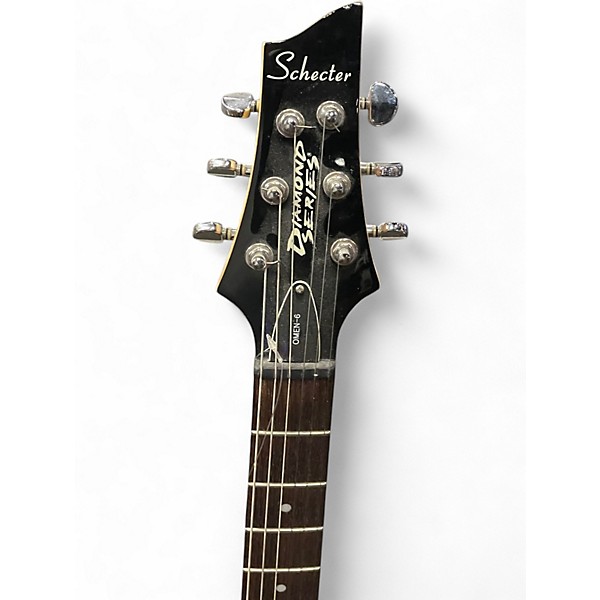 Used Schecter Guitar Research Omen 6 Black Solid Body Electric Guitar