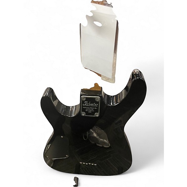 Used Schecter Guitar Research Omen 6 Black Solid Body Electric Guitar