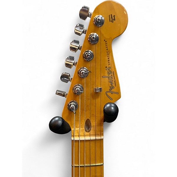 Used 2021 Fender American Professional II Stratocaster black Solid Body Electric Guitar