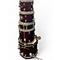 Used Ludwig 5 Piece Accent CS Burgundy Drum Kit thumbnail