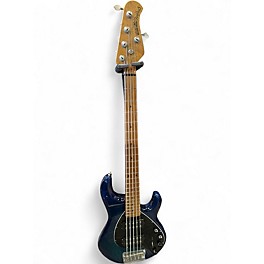 Used Ernie Ball Music Man Stingray HH 5 String Baltic Blue Electric Bass Guitar