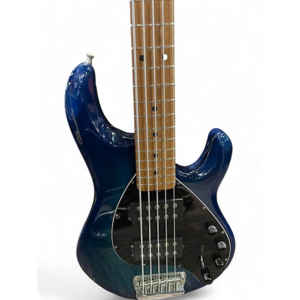 Used Ernie Ball Music Man Stingray HH 5 String Baltic Blue Electric Bass Guitar