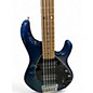 Used Ernie Ball Music Man Stingray HH 5 String Baltic Blue Electric Bass Guitar