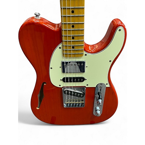 Used G&L ASAT Classic Thinline Trans Orange Hollow Body Electric Guitar