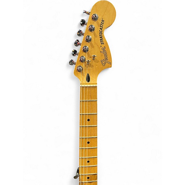 Used 2018 Fender Deluxe Roadhouse Stratocaster Olympic White Solid Body Electric Guitar