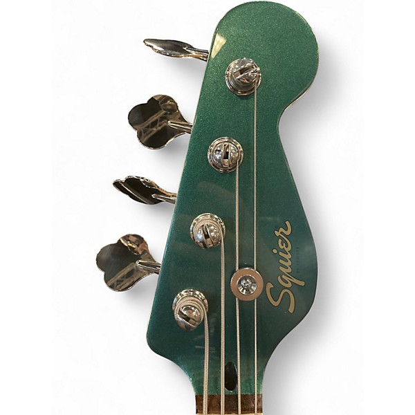 Used Squier Paranormal Rascal Sherwood Green Electric Bass Guitar
