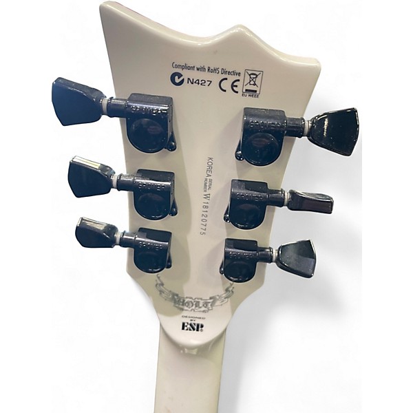 Used ESP LTD GH-600 GARY HOLT SIGNATURE Snow White Solid Body Electric Guitar