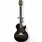 Used 2016 Gibson Les Paul CM T Trans Black Solid Body Electric Guitar thumbnail