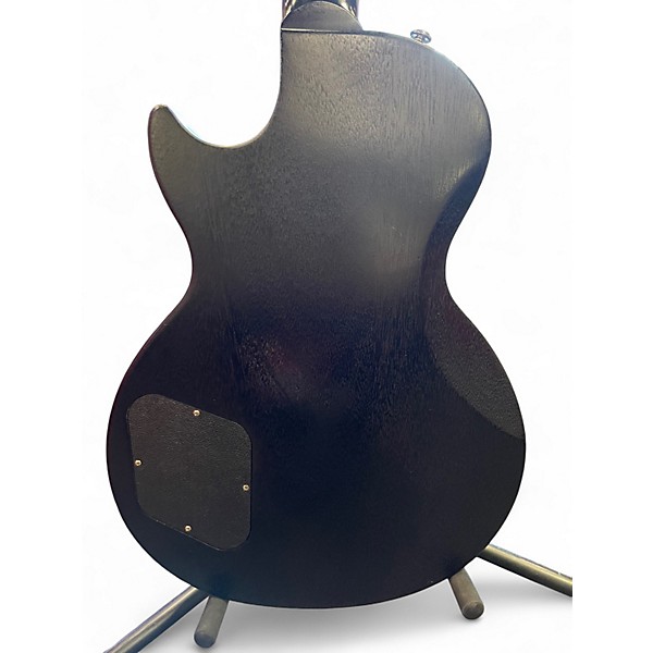 Used 2016 Gibson Les Paul CM T Trans Black Solid Body Electric Guitar