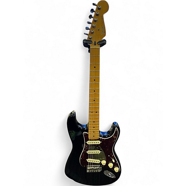 Used 1998 Fender Standard Stratocaster Black Solid Body Electric Guitar