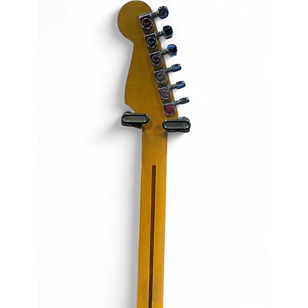 Used 1998 Fender Standard Stratocaster Black Solid Body Electric Guitar