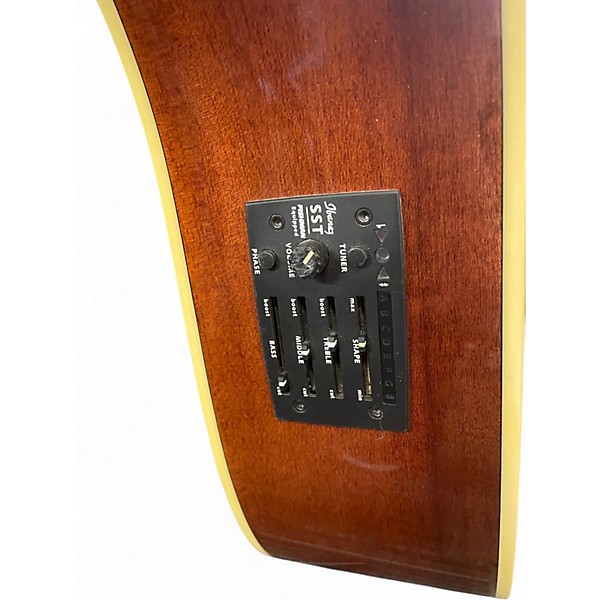 Used Ibanez AW100CE Natural Acoustic Electric Guitar