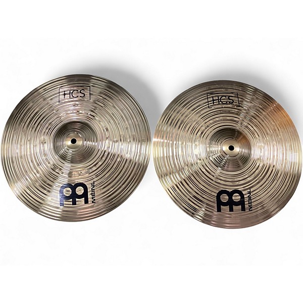 Used MEINL 14in HCS Hi Hat Pair Cymbal