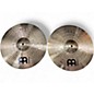 Used MEINL 14in HCS Hi Hat Pair Cymbal thumbnail