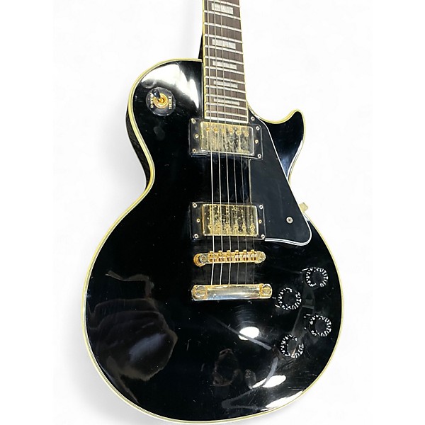 Used Epiphone Les Paul Custom Black Solid Body Electric Guitar