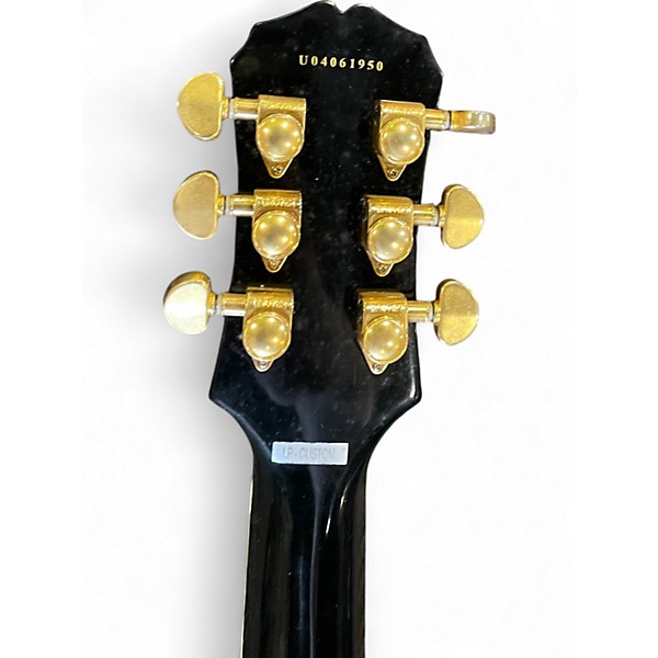 Used Epiphone Les Paul Custom Black Solid Body Electric Guitar