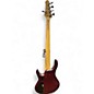 Used MTD Kingston super-5 Crimson Red Burst Electric Bass Guitar