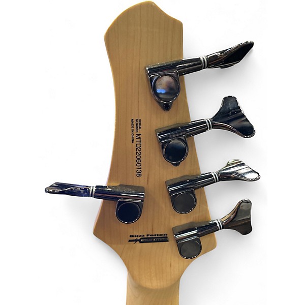 Used MTD Kingston super-5 Crimson Red Burst Electric Bass Guitar