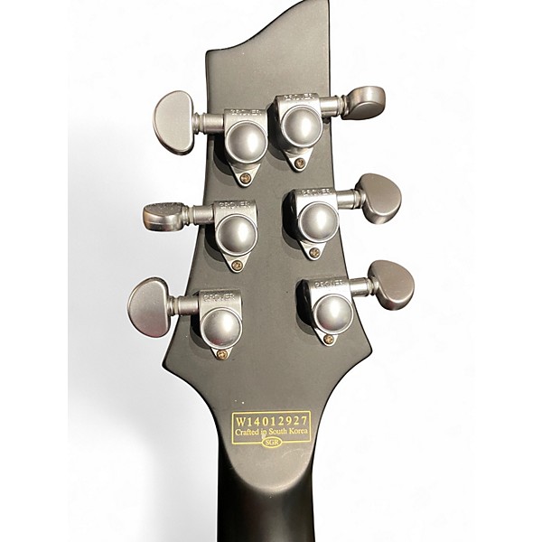 Used Schecter Guitar Research C1 Platinum Black Solid Body Electric Guitar