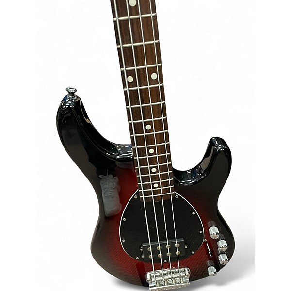 Used 2007 Ernie Ball Music Man Sterling 4 String Black Cherry Electric Bass Guitar