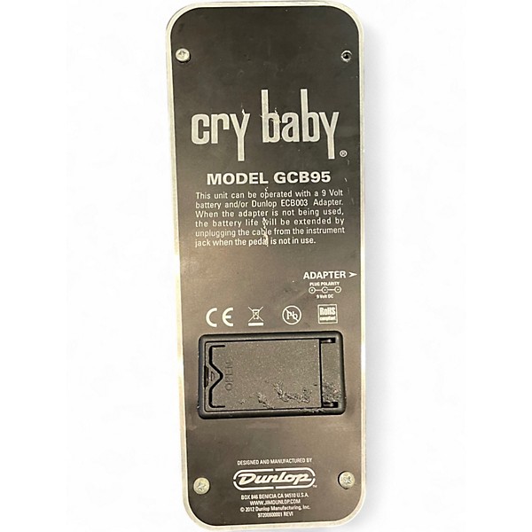 Used Dunlop GCB95 Original Crybaby Wah Effect Pedal