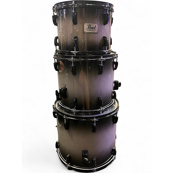 Used Pearl 4 Piece Session Series Black Fade Drum Kit
