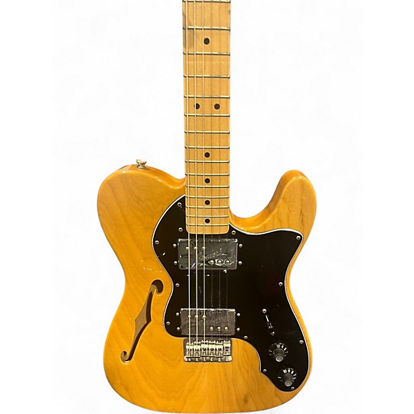 Used Fender Deluxe Thinline Telecaster Blonde Hollow Body Electric Guitar