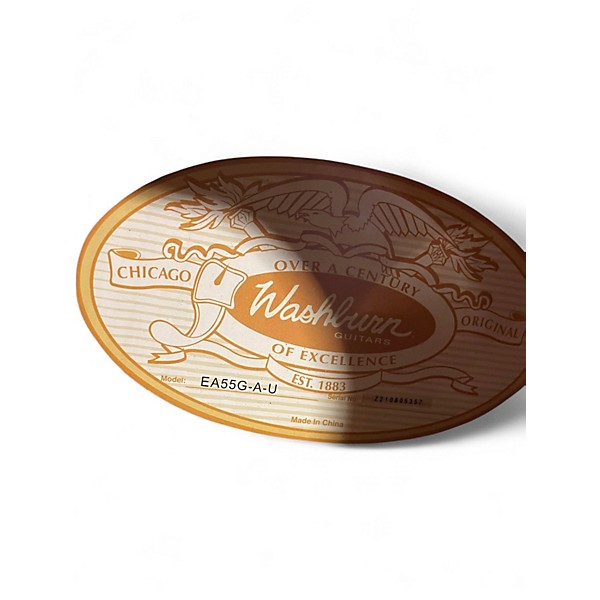 Used Washburn EA55G-A-U Brown Sunburst Acoustic Electric Guitar