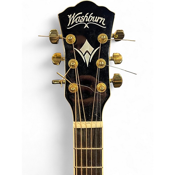 Used Washburn EA55G-A-U Brown Sunburst Acoustic Electric Guitar