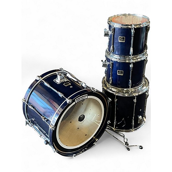 Used Yamaha 4 Piece Stage Custom Dark Blue Lacquer Drum Kit
