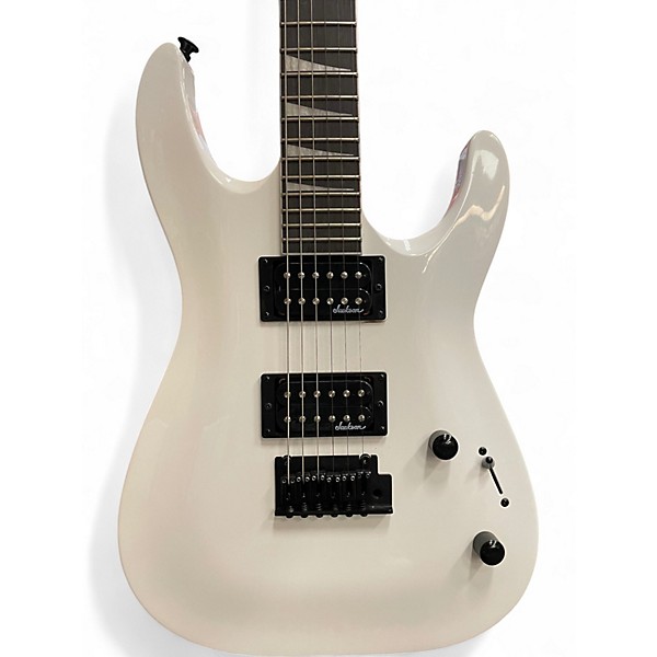 Used Jackson JS22 Dinky Arctic White Solid Body Electric Guitar