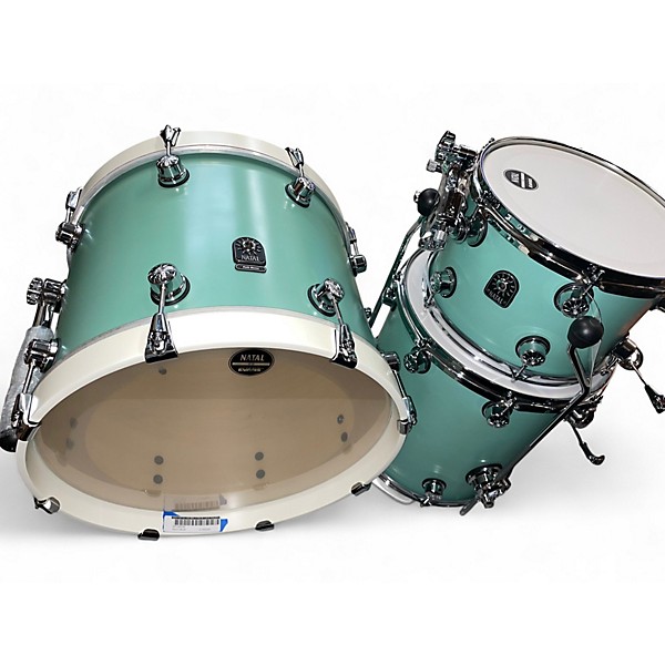 Used Natal Drums 3 Piece Cafe Racer Seafoam Green Drum Kit