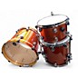 Used Natal Drums 3 Piece Originals Series Orange Sparkle Drum Kit