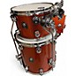 Used Natal Drums 3 Piece Originals Series Orange Sparkle Drum Kit