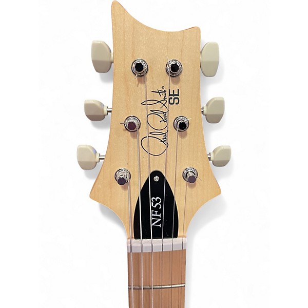 Used PRS SE NF 53 WHITE DOGHAIR Solid Body Electric Guitar