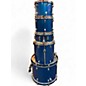 Used Ludwig 5 Piece Accent Combo Blue Drum Kit thumbnail