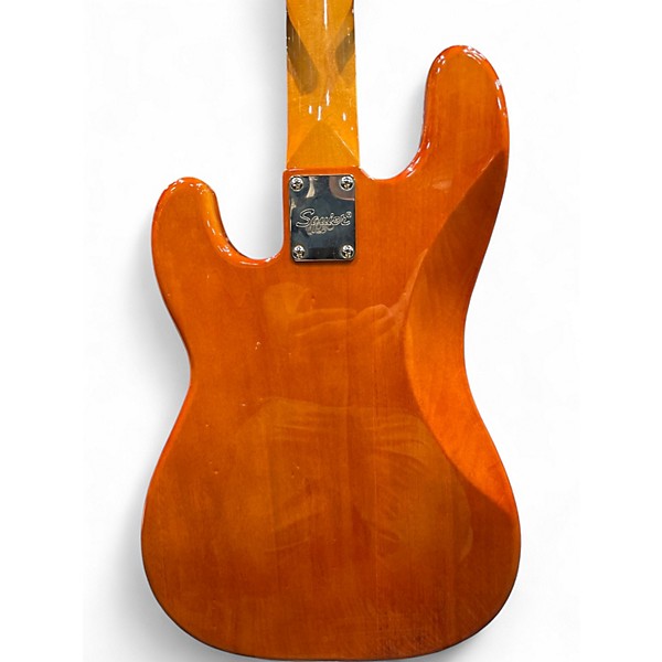 Used Squier Vintage Modified Telecaster Bass Natural Electric Bass Guitar