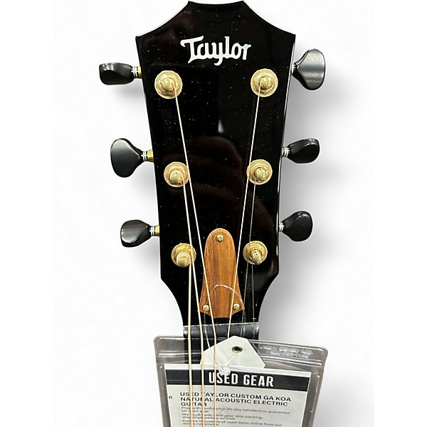 Used Taylor Custom GA Koa Natural Acoustic Electric Guitar