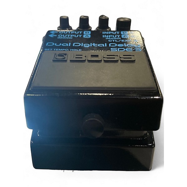 Used BOSS SDE3 DUAL DIGITAL DELAY Effect Pedal Package