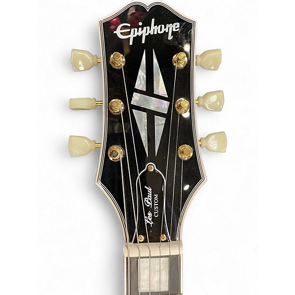 Used Epiphone Les Paul Custom P90 Ebony Solid Body Electric Guitar