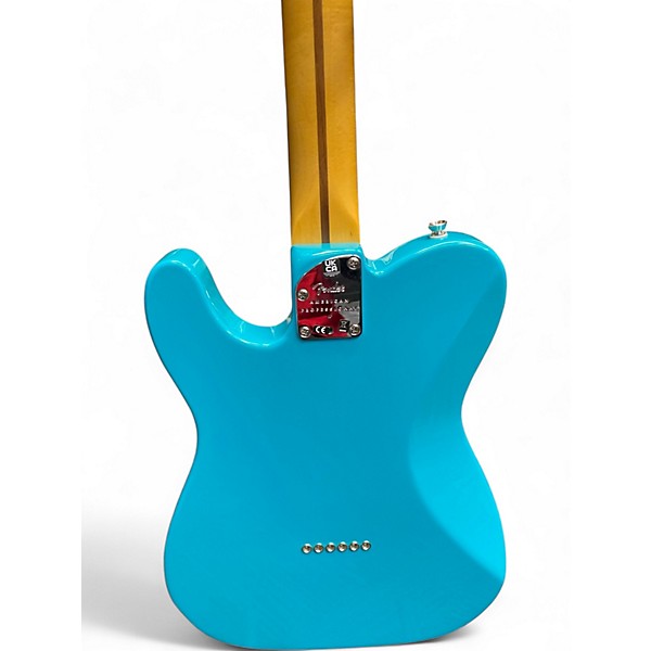 Used Fender AMERICAN PROFESSIONAL II TELECASTER DELUXE Miami Blue Solid Body Electric Guitar