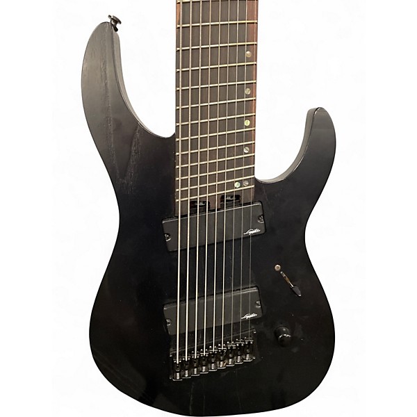 Used Legator ninja performance 9 mulit scale stealth black Solid Body Electric Guitar