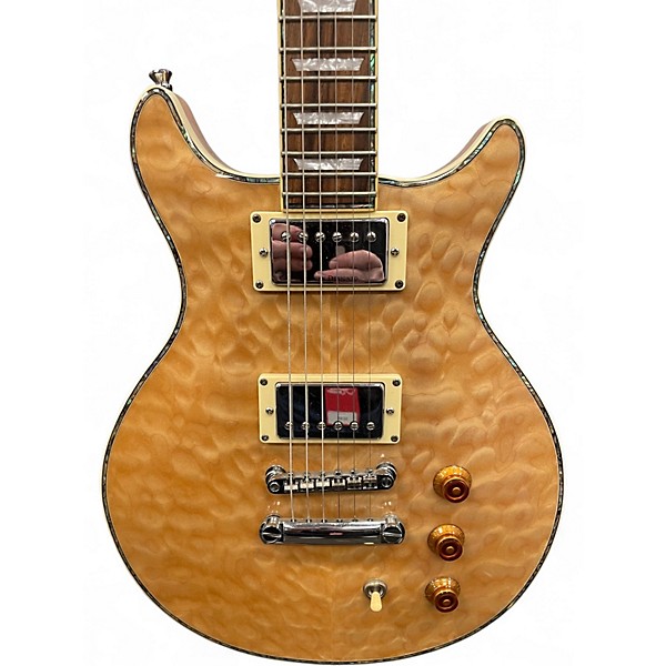 Used Hamer XT SERIES QUILTED TOP Natural Solid Body Electric Guitar