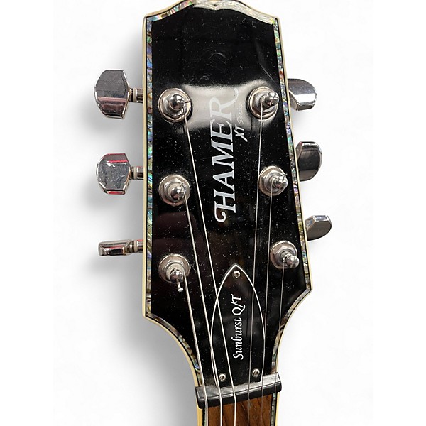 Used Hamer XT SERIES QUILTED TOP Natural Solid Body Electric Guitar