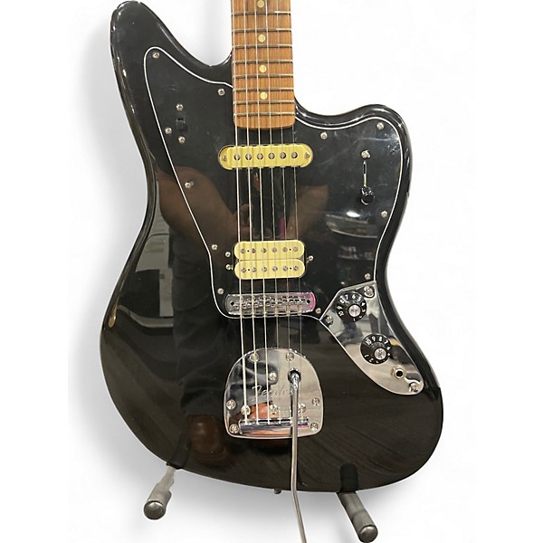 Used 2023 Fender Player Jaguar Black Solid Body Electric Guitar