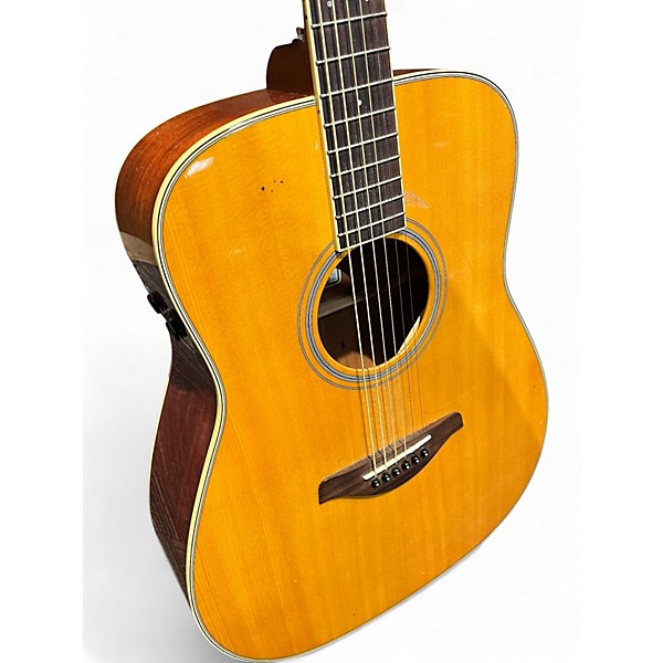 Used Yamaha FGTA Natural Acoustic Electric Guitar