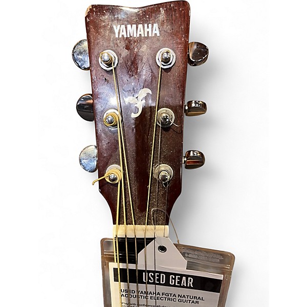 Used Yamaha FGTA Natural Acoustic Electric Guitar