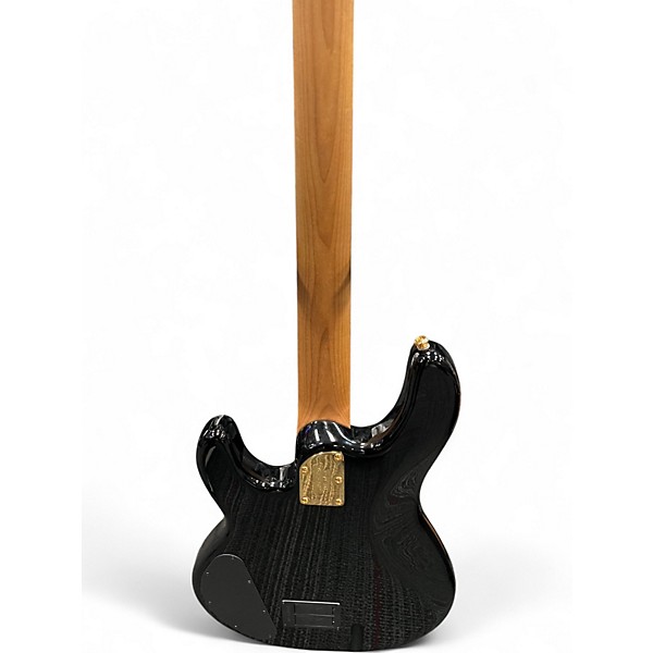 Used Ernie Ball Music Man JACKPOT HH STINGRAY  BLACK AND GOLD Electric Bass Guitar