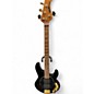 Used Ernie Ball Music Man JACKPOT HH STINGRAY  BLACK AND GOLD Electric Bass Guitar