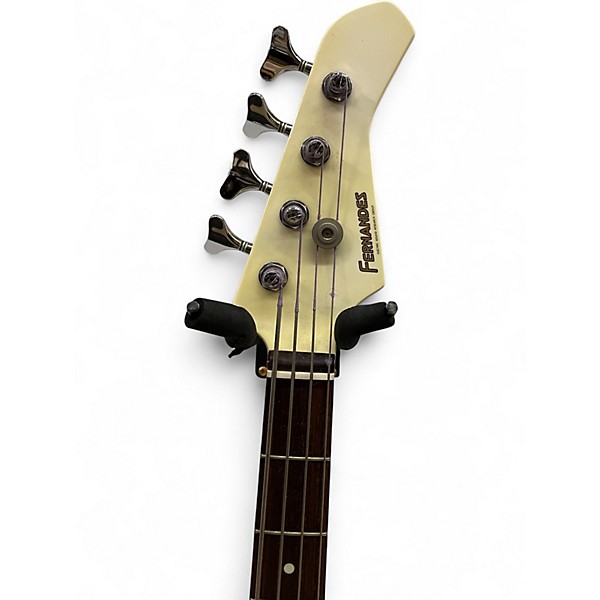 Used Fernandes PJR-45 Vintage White Electric Bass Guitar